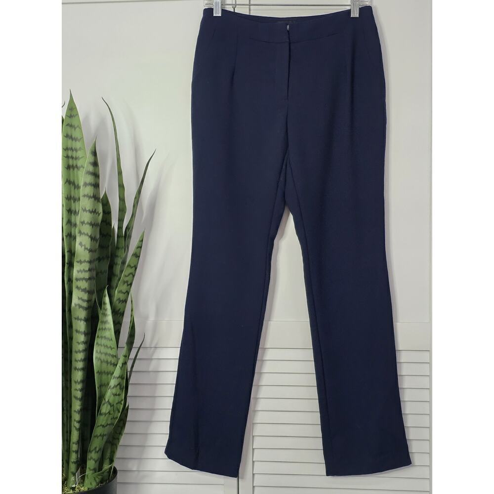 Chico's Women’s Dark Blue Straight Stretch Pant High Rise Size 00 Regular XS